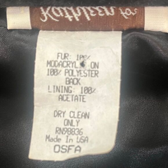 Kathleen for Sweet Herb Vintage Brown Faux Fur Shrug One Size Button - Picture 8 of 8